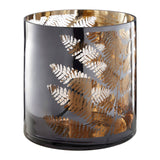 Fern Large Glass Hurricane Candle Holder