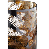 Fern Large Glass Hurricane Candle Holder