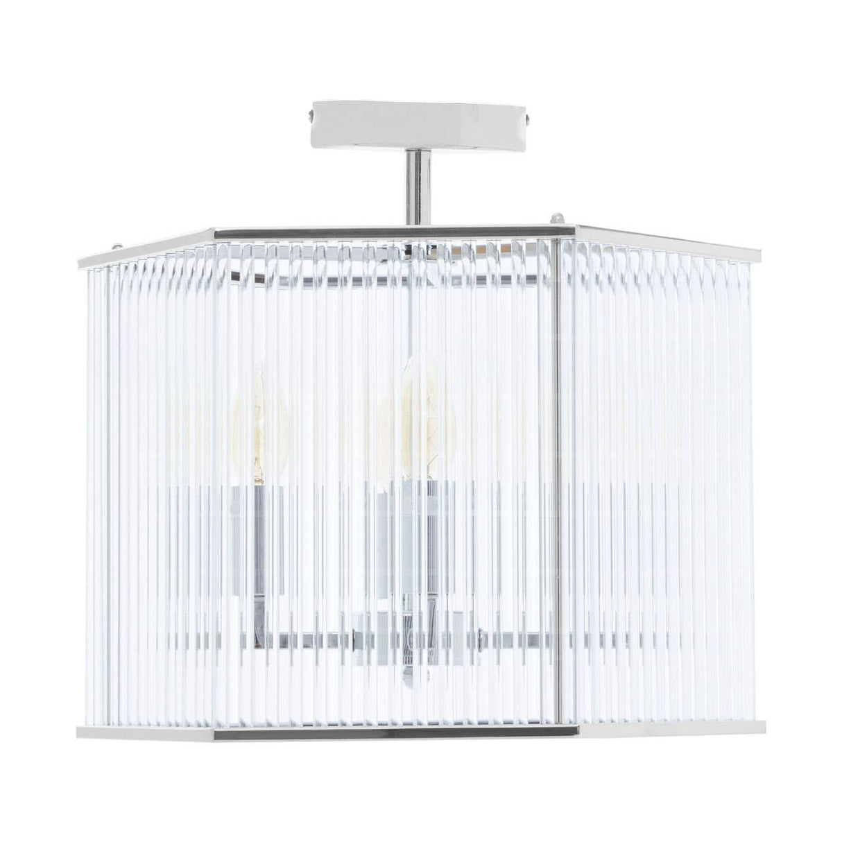 Lerici 4 Light Hexagonal Chrome Pendant Light