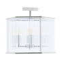 Lerici 4 Light Hexagonal Chrome Pendant Light