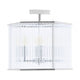 Lerici 4 Light Hexagonal Chrome Pendant Light