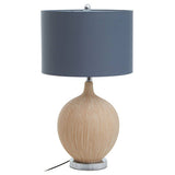 Elina Ceramic Table Lamp with Grey Shade