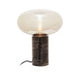 Marmo Black Marble Table Lamp With Glass Shade