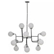 Abira Black And Silver Metal Pendant Light