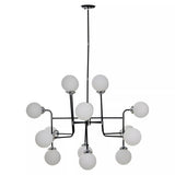 Abira Black And Silver Metal Pendant Light