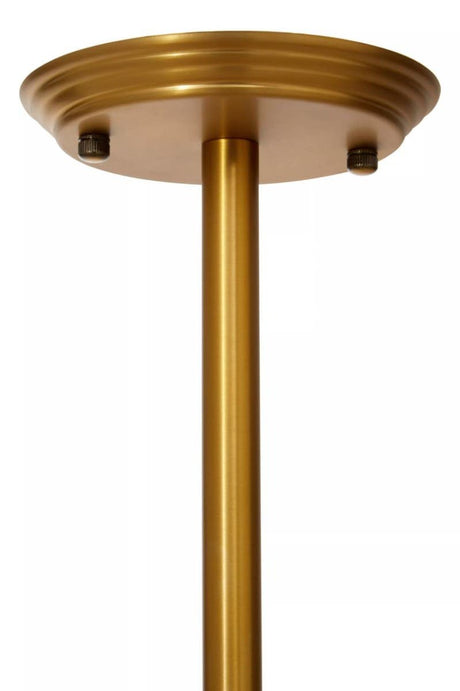Okra Brass And Black Metal Pendant Light