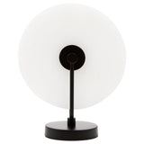 Waldorf White Marble and Matt Black Table Lamp