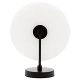 Waldorf White Marble and Matt Black Table Lamp