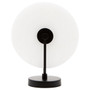 Waldorf White Marble and Matt Black Table Lamp