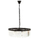Babylon Black Eight Bulb Crystal Chandelier