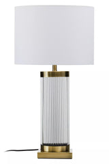 Lily White and Gold Table Lamp