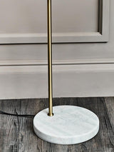 Newton White And Gold Floor Lamp