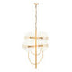 Abira Four Ball Brass Pendant Light