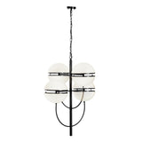 Abira Four Ball Black Pendant Light