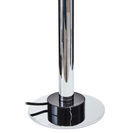 Octavia Silver Finish Metal Table Lamp