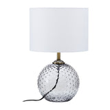 Noa Grey Glass Table Lamp