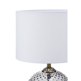 Noa Grey Glass Table Lamp