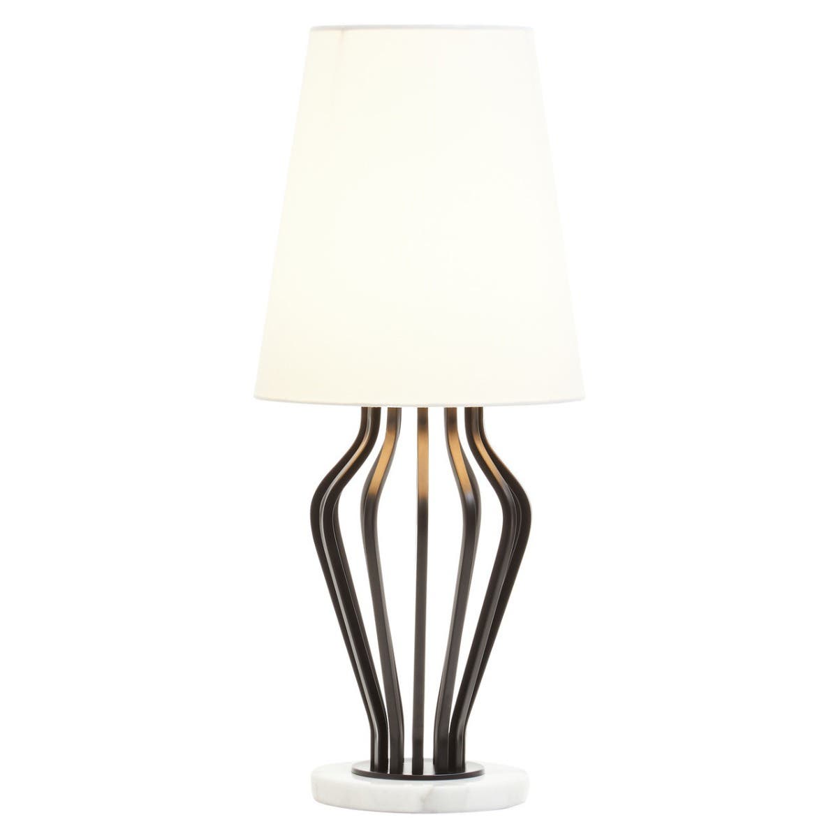 Zada Black And White Table Lamp