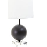 Zena Black Sphere Table Lamp