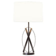 Zaina Black Cross Table Lamp