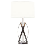 Zaina Black Cross Table Lamp