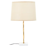 Zara White And Gold Circles Table Lamp