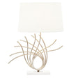 Zaha Brushed Chrome Spoke Table Lamp