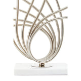 Zaha Brushed Chrome Spoke Table Lamp