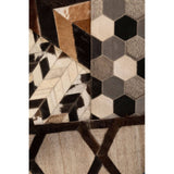Safira Large Black Patchwork Rug