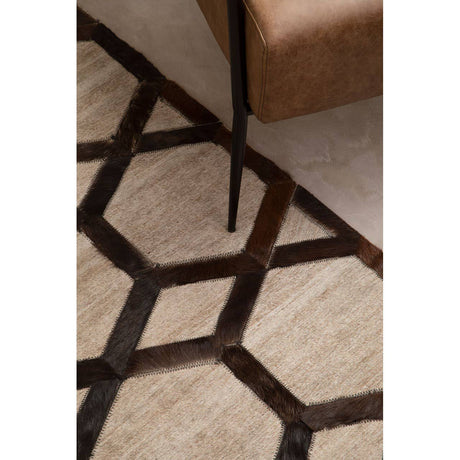 Safira Large Black Patchwork Rug