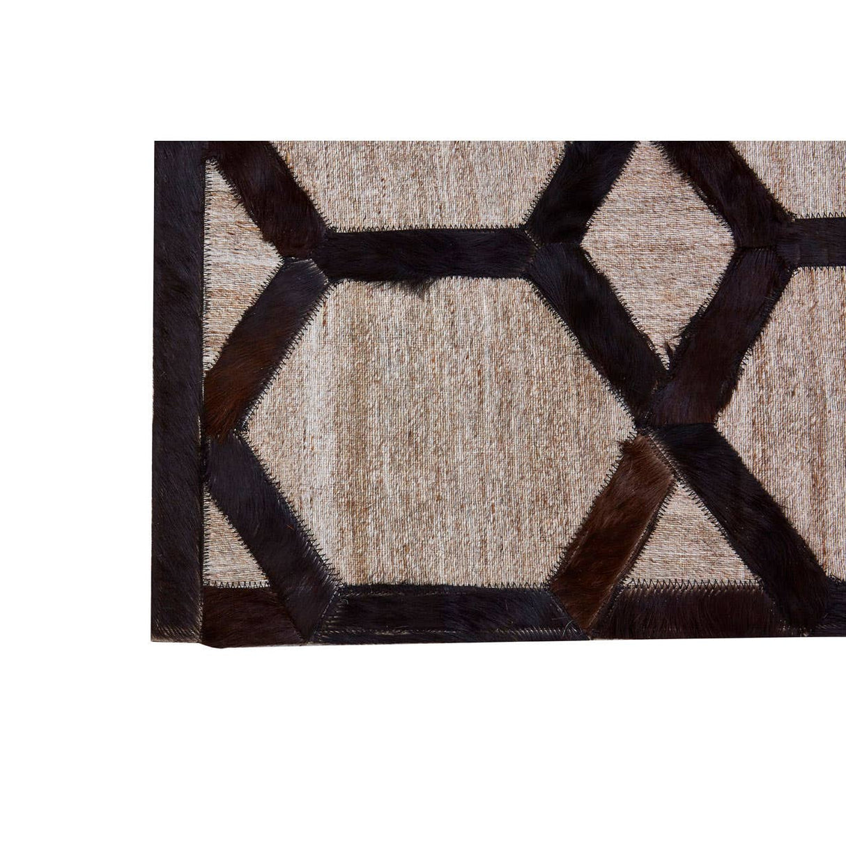 Safira Large Black Patchwork Rug