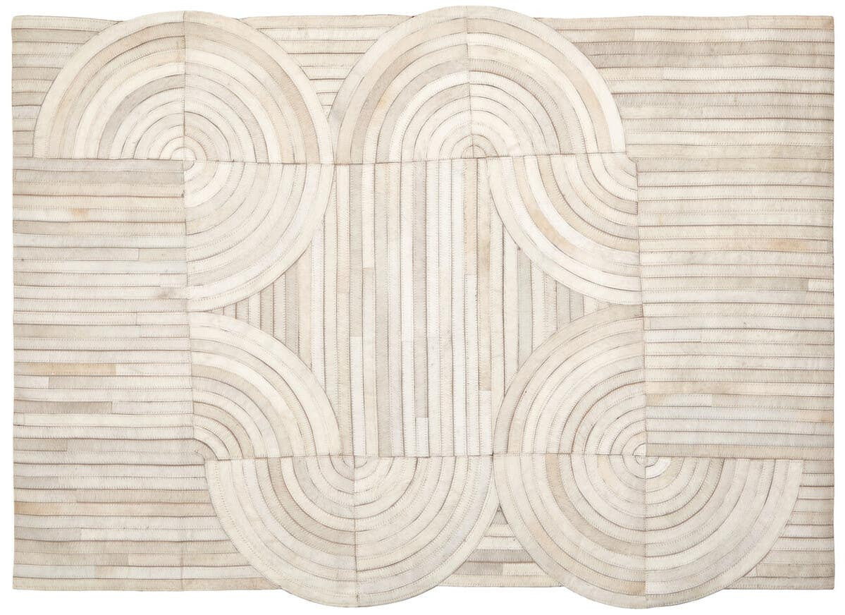 Bosie Safira Natural Hair On Leather Small Rug