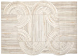 Bosie Safira Natural Hair On Leather Small Rug