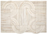 Bosie Safira Natural Hair On Leather Small Rug