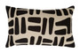 Bosie Ozella Natural And Black Rectangular Cushion