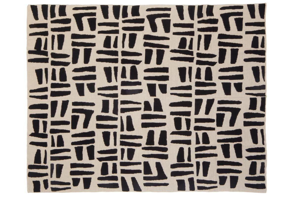 Bosie Ozella Natural And Black Throw