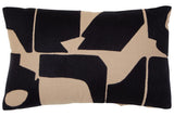 Bosie Ozella Rectangular Black and Natural Rectangular Cushion