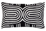 Bosie Ozella Black And White Rectangular Cushion