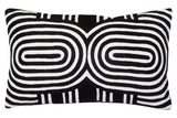 Bosie Ozella Black And White Rectangular Cushion