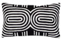 Bosie Ozella Black And White Rectangular Cushion