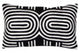 Bosie Ozella Black And White Rectangular Cushion