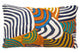Bosie Ozella Multi Colour Abstract Swirl Rectangular Cushion