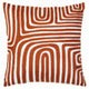 Bosie Ozella Rust and White Square Cushion
