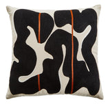 Bosie Ozella Black and Beige Square Cushion