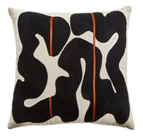 Bosie Ozella Black and Beige Square Cushion