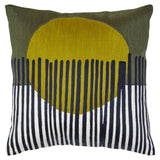 Bosie Ozella Green And White Square Cushion