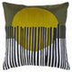 Bosie Ozella Green And White Square Cushion