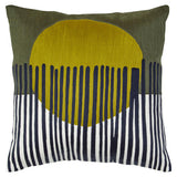 Bosie Ozella Green And White Square Cushion