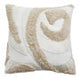 Bosie Ozella Cream Textured Square Cushion