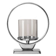 Cirqua Small Silver Candle Holder